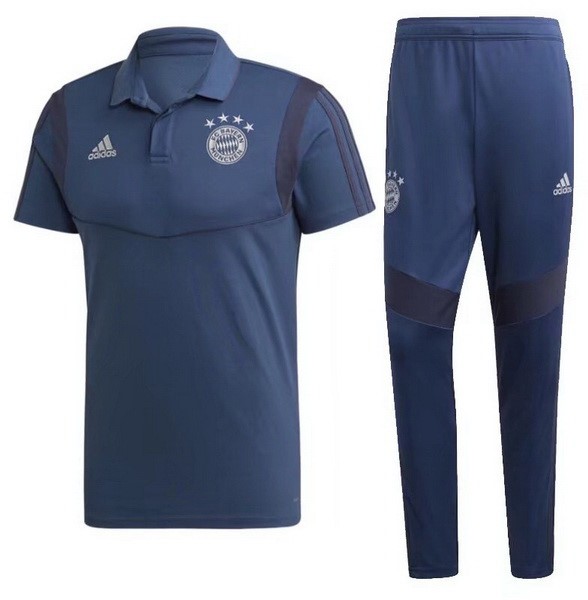 Polo Conjunto Completo Bayern Munich 2019-2020 Azul